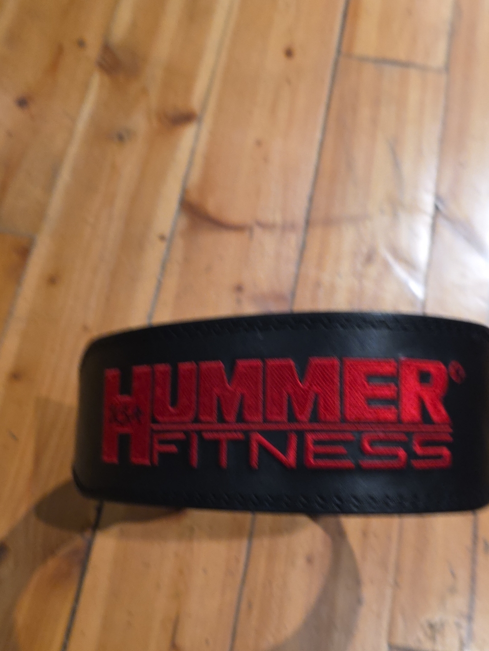 Black and Red Weightlifting Wrist/Hand Strap